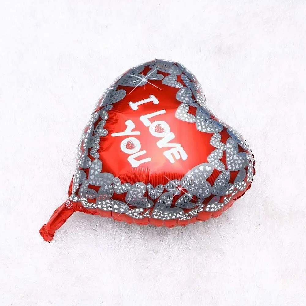 Set of 10 Heart Foil 'I Love You' Balloons, Engagement Wedding Party Decorations
